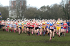 Junior girls, 2020 New Balance English Schools Champs., Sefton Park, Liverpool. Photo: David T. Hewitson/Sports for All Pics